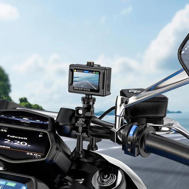 Екшн камера Hoco DV100 дисплей діагоналлю 2,0 сенсор Чорний (DV100) - фото 8