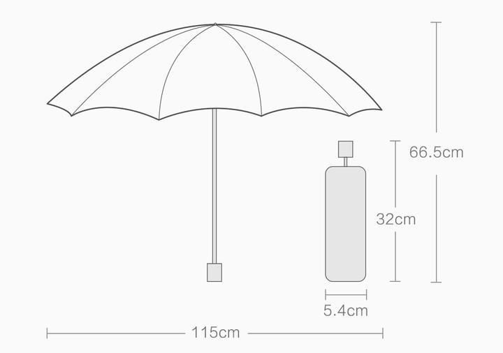 Парасолька 90 Points All Purpose Umbrella 5052BK Black - фото 2