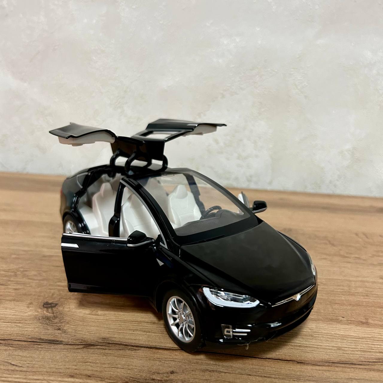 Игрушечная машинка Tesla Model 1:24 металлическая Черный (2403C black) - фото 10