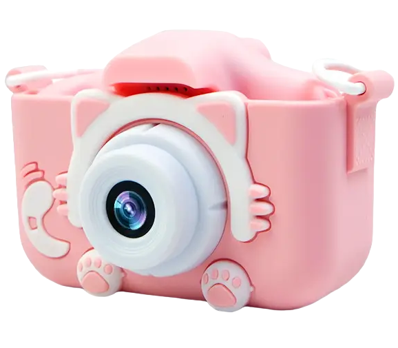 Фотоаппарат детский цифровой Smart kids Kitty R-17 с 2" экраном со встроенными играми Розовый (R-17-Pink)