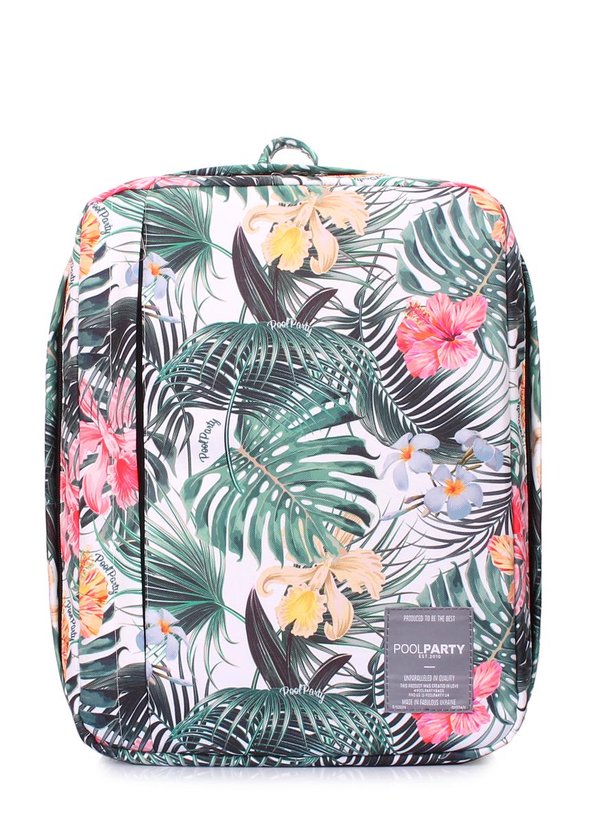 Рюкзак для ручной клади POOLPARTY airport-tropic Wizz Air/МАУ 40x30x20 см Белый