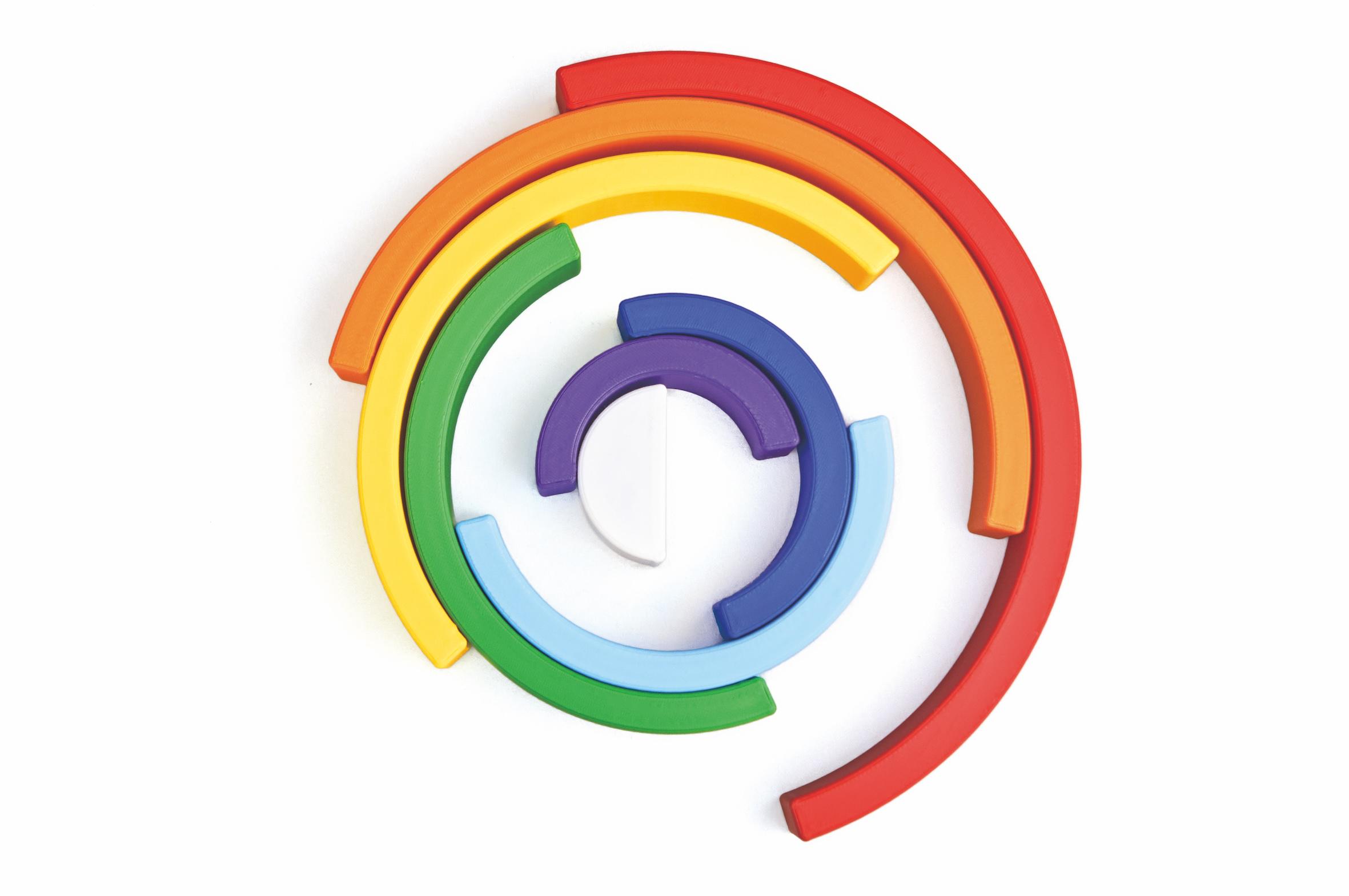 Игровой набор Биллинсир пирамидка TheaSmart | Радуга (23014) - фото 6 Игровой набор Биллинсир пирамидка TheaSmart | Радуга (23014) - фото 6