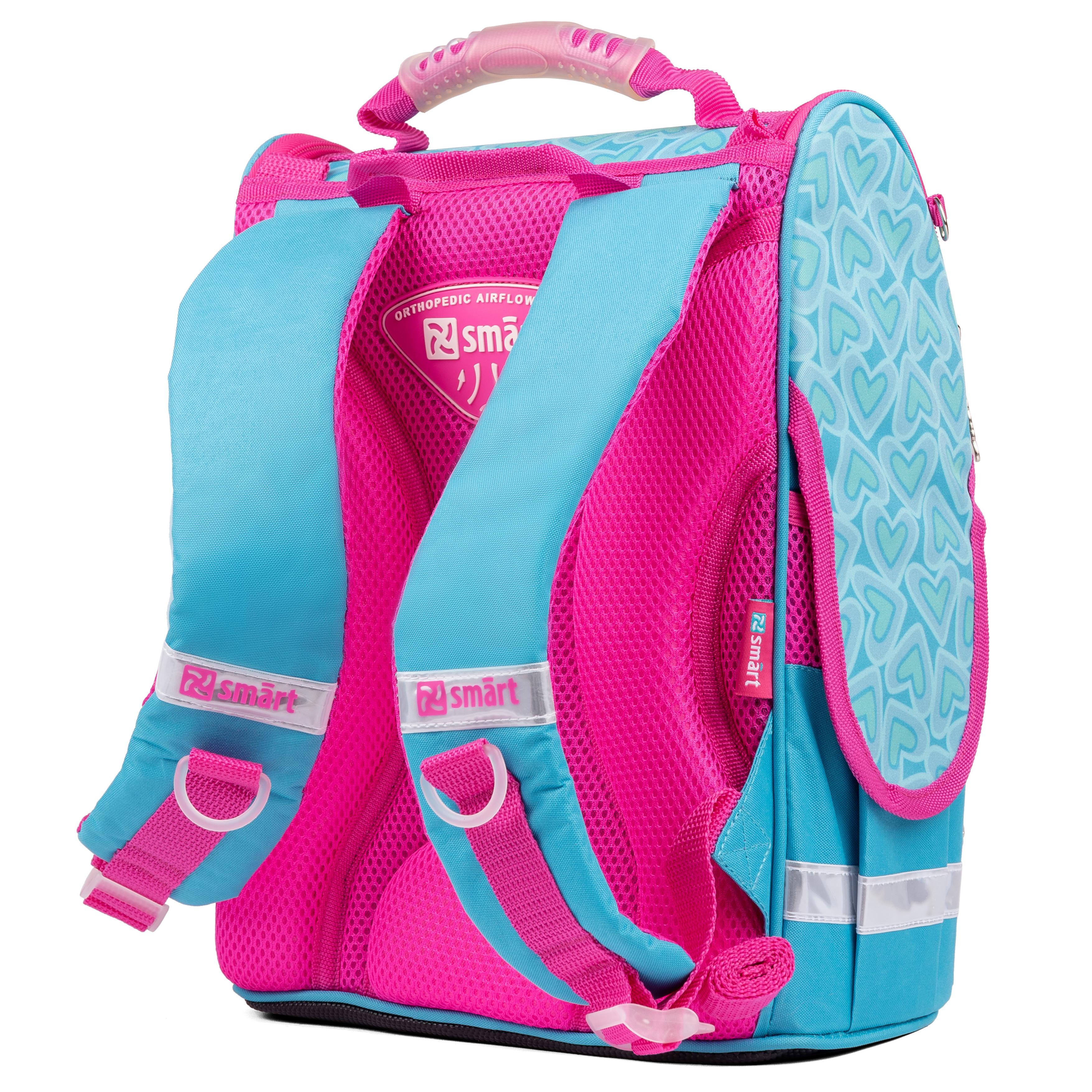 Рюкзак шкільний каркасний Smart PG-11 Friends Бірюзовий (557071) - фото 3 Рюкзак шкільний каркасний Smart PG-11 Friends Бірюзовий (557071) - фото 3