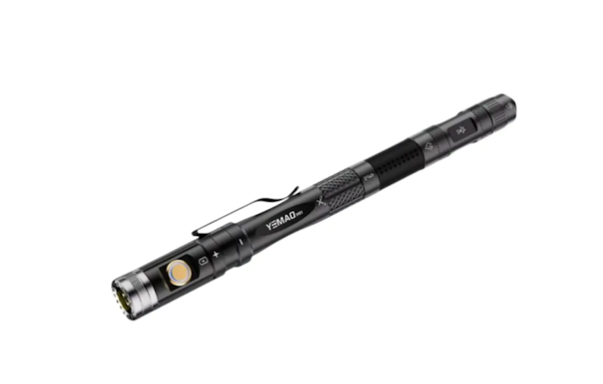 Фонарь YEMAO YM-M91-XPG 480 lm стилус/отвертка/стеклобой/открывашка/пила/кресало 1x10280 ЗУ Type-C (49101)