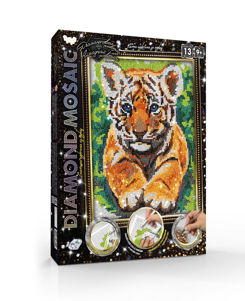 Алмазная мозаика Danko Toys Diamond mosaic Животные Тигренок 20х30 см (DM-03-10) Алмазная мозаика Danko Toys Diamond mosaic Животные Тигренок 20х30 см (DM-03-10)
