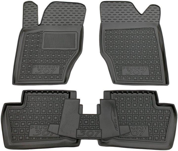 Коврики автомобильные для Peugeot 307 2001-2011 полиуретановые 5 шт.