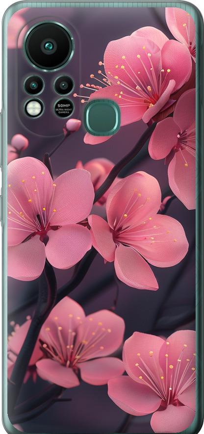 Чехол на Infinix Hot 11S Пурпурная сакура (6075u-2757-42517)