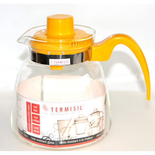 Чайник стеклянный Ewa с пластиковым заварником 2,1 л (00245)