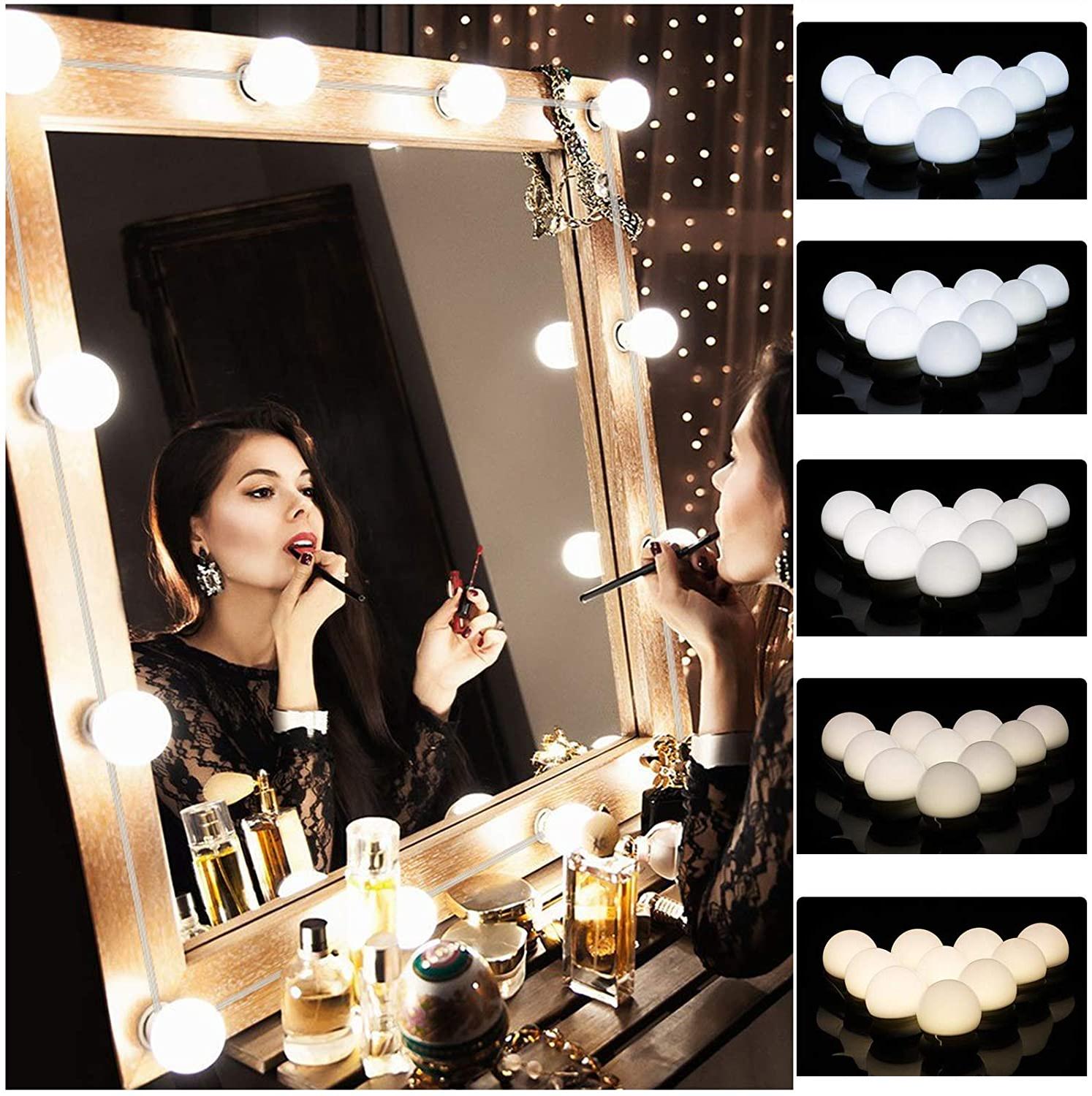 Подсветка для зеркала Lienli Makeup 10 лампочек для гримерного зеркала - фото 6