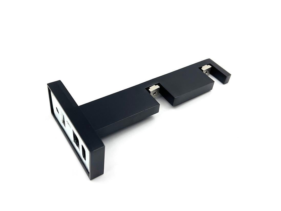 Кронштейн Quadrum Скарлайн подвійний 8-14 см Чорний матовий - фото 1