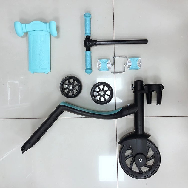 Самокат дитячий 3в1 велосипед/велобіг від 2 років Блакитний (MLD_V78) - фото 3 Самокат дитячий 3в1 велосипед/велобіг від 2 років Блакитний (MLD_V78) - фото 3