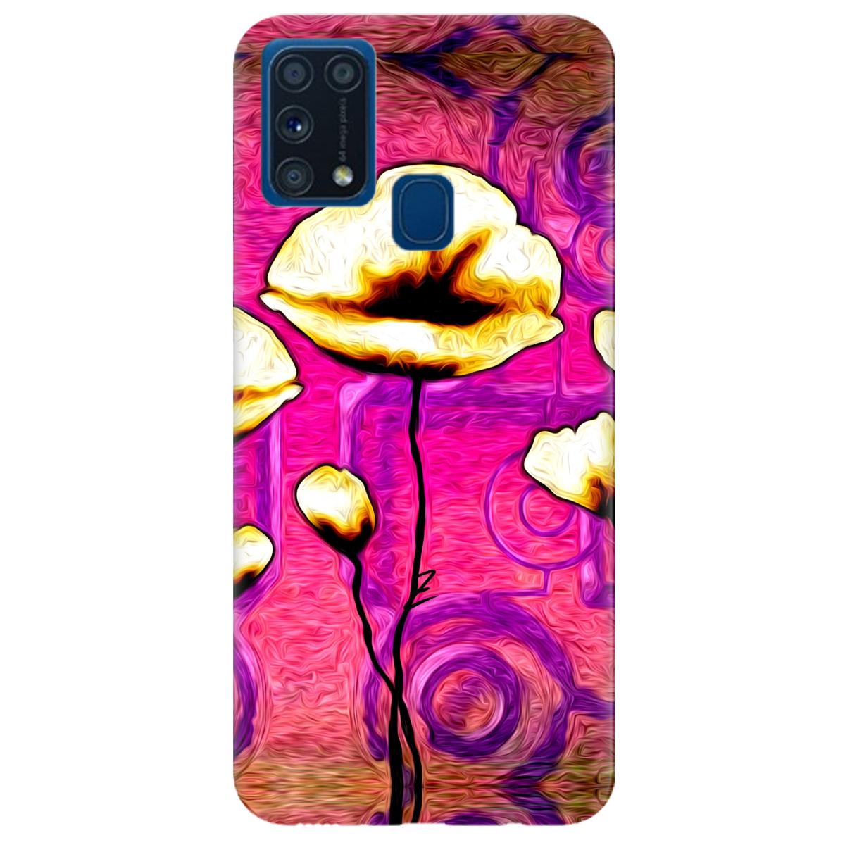 Силиконовый чехол Zorrov для Samsung Galaxy M31 - Flower kiss (14190040023097269) - фото 1