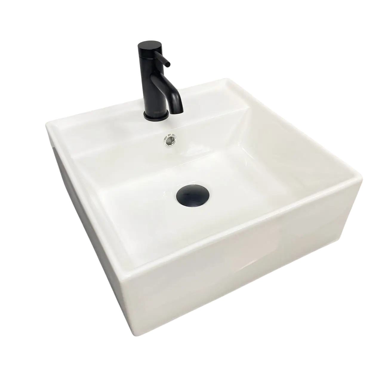 Раковина подвесная VBI Teramo S квадратная 410x410 мм Белый (RM-VBI-014700)