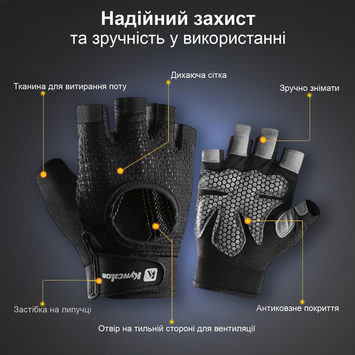 Велоперчатки GDragon без пальцев Серый (66_4_XL_3) - фото 3 Велоперчатки GDragon без пальцев Серый (66_4_XL_3) - фото 3