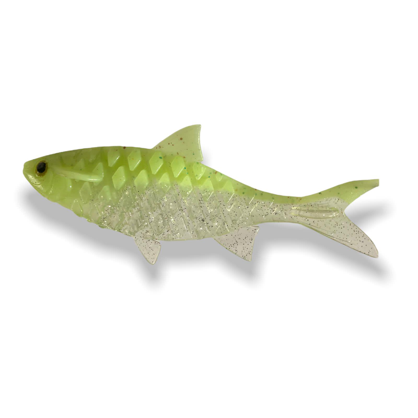 Приманки Big Baits Chebak 3D речная серия 4,0" 2 шт. # 114 Lime (2406114) - фото 3 Приманки Big Baits Chebak 3D речная серия 4,0" 2 шт. # 114 Lime (2406114) - фото 3