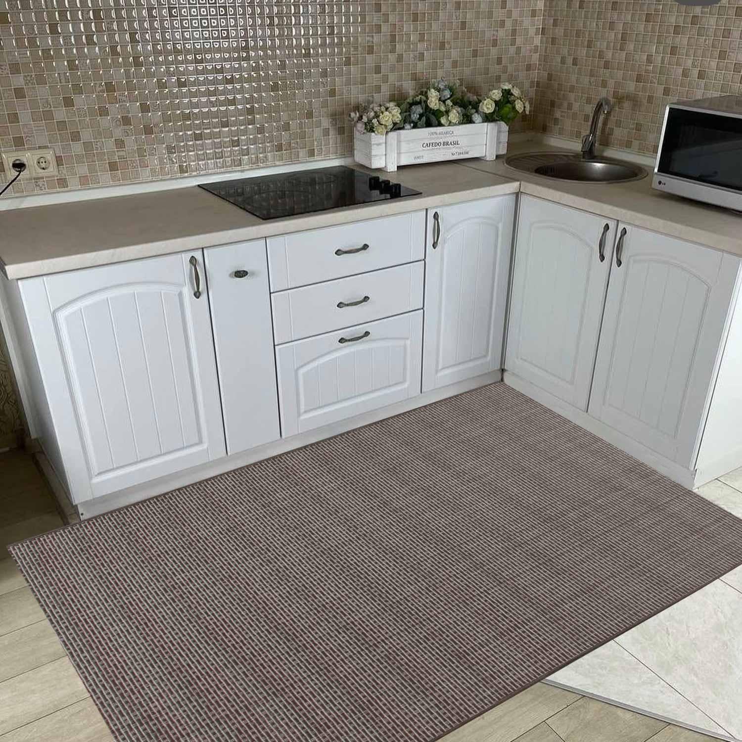 Доріжка килимова безворсова на гумовій основі DAKARIA Style 003/Brown 1 м Темно-коричневий (00-00025042) - фото 10 Доріжка килимова безворсова на гумовій основі DAKARIA Style 003/Brown 1 м Темно-коричневий (00-00025042) - фото 10