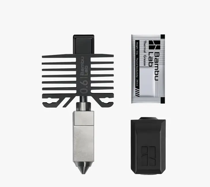 Хотенд для Bambulab X1/P1 загартована сталь 0,6 мм (2462868475)