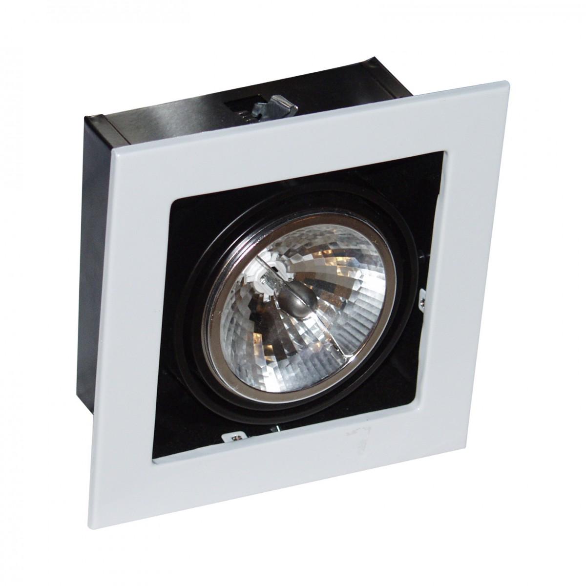 Светильник встроенный поворотный Brille ML-07-01W White/Black