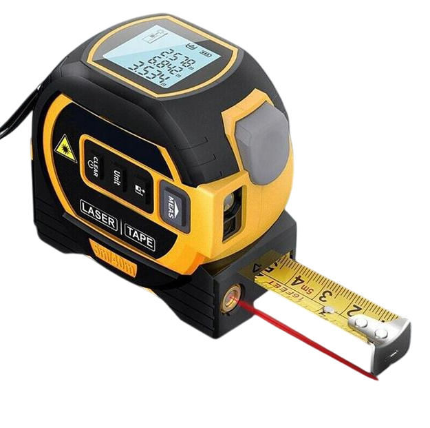 Дальномер-рулетка и лазерный нивелир с дисплеем 40 м/5 м