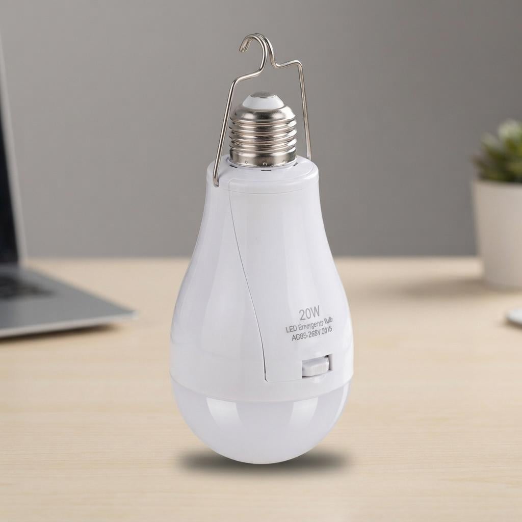 Лампа світлодіодна з акумулятором та гачком NEI HL-E05L під патрон E27 2х5000 mAh 3,7V Білий (HP-5-32)
