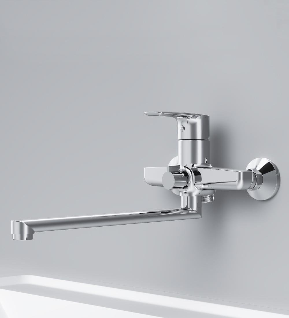 Змішувач для ванної AM.PM Gem F90E90000 одноважільний Хром (130274) - фото 7 Змішувач для ванної AM.PM Gem F90E90000 одноважільний Хром (130274) - фото 7