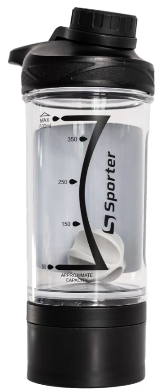 Шейкер Sporter 500 мл 9022 Черный