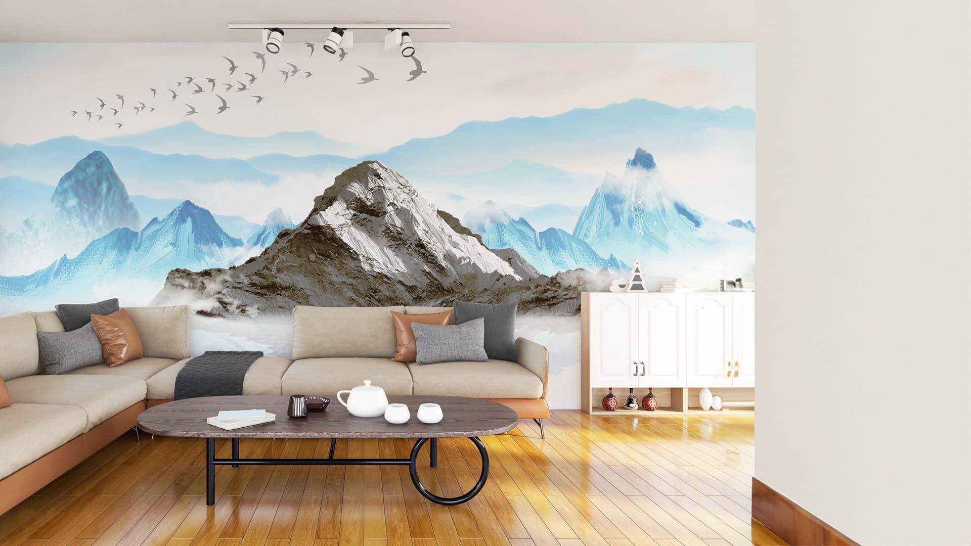 Фотообои флизелиновые Styleo Print-walls Тишина над хребтами 0698 300х200 см (Pw-0698)