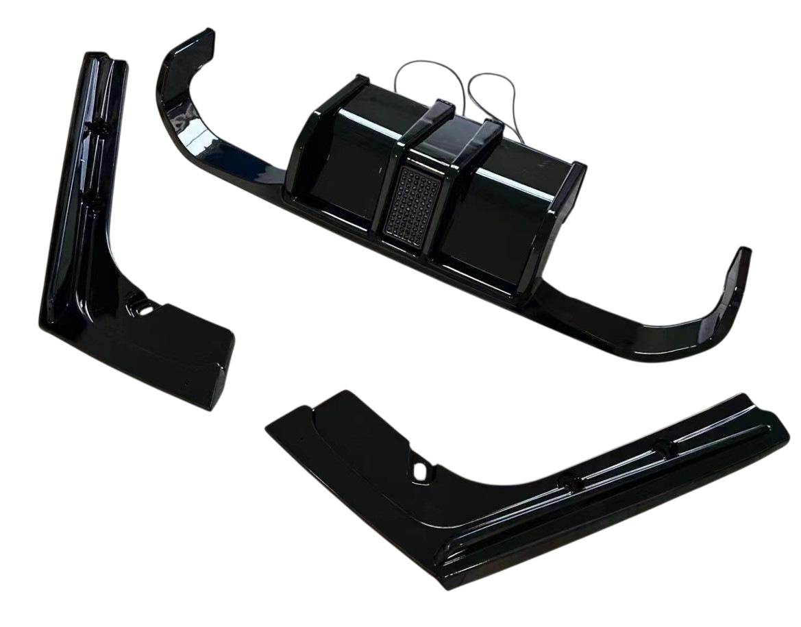 Диффузор заднего бампера GBT LED для F80 для BMW 3 серия F-30/31/34 2012-2019 гг. abs-пластик Черный (176765)