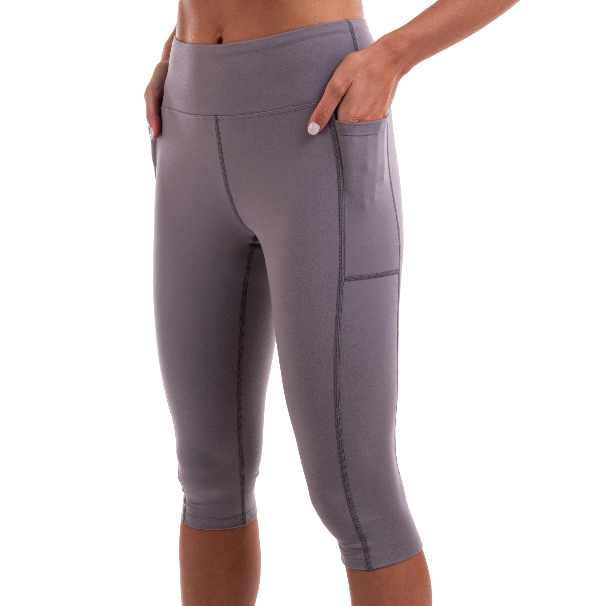 Лосины спортивные женские короткие 3/4 Lingo LD-L3012 M Серый (LD-L3012_Серый_M)