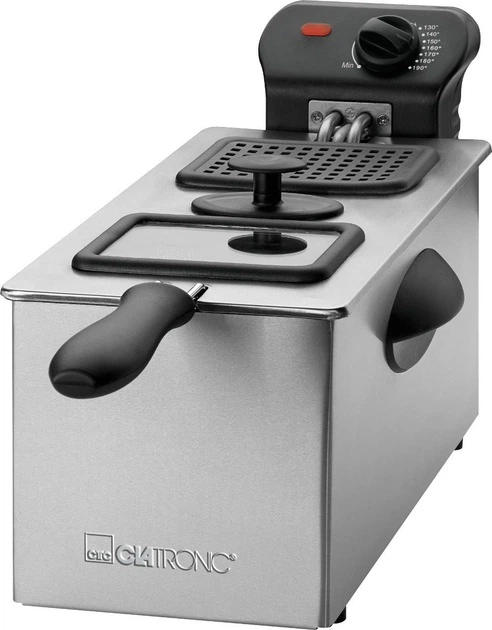 Фритюрница Clatronic FR из нержавеющей стали 2000 Вт 3 л (3586)