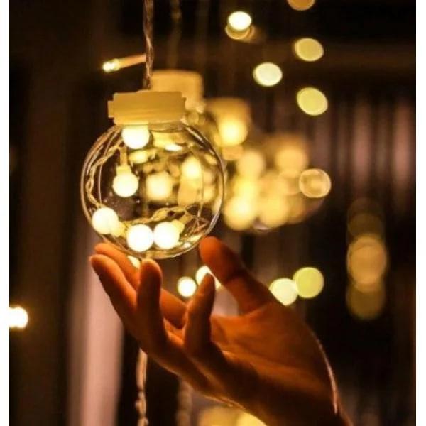 Гірлянда Кулі бахроми Білий теплий (7878) - фото 3