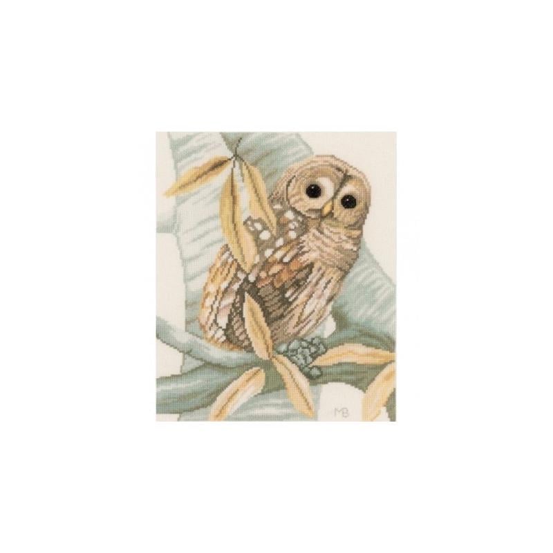 Набір для вишивки хрестиком Lanarte PN-0158326 Owl and Autumn Leaves (18712)