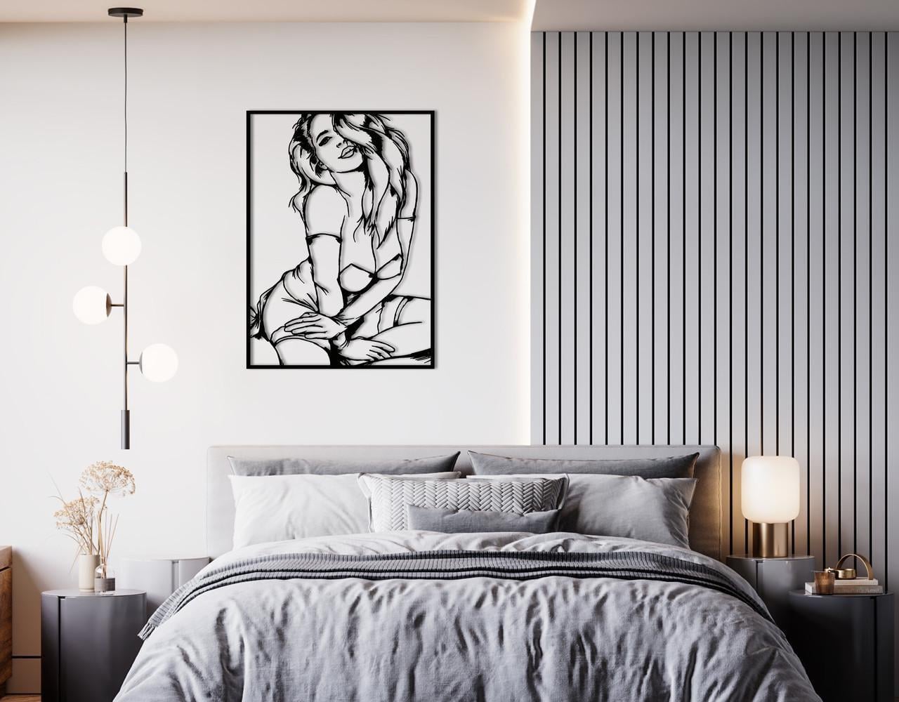 Декоративное панно на стену Upwood Decor Tenderness 34,8х25 см Black (1539592213)
