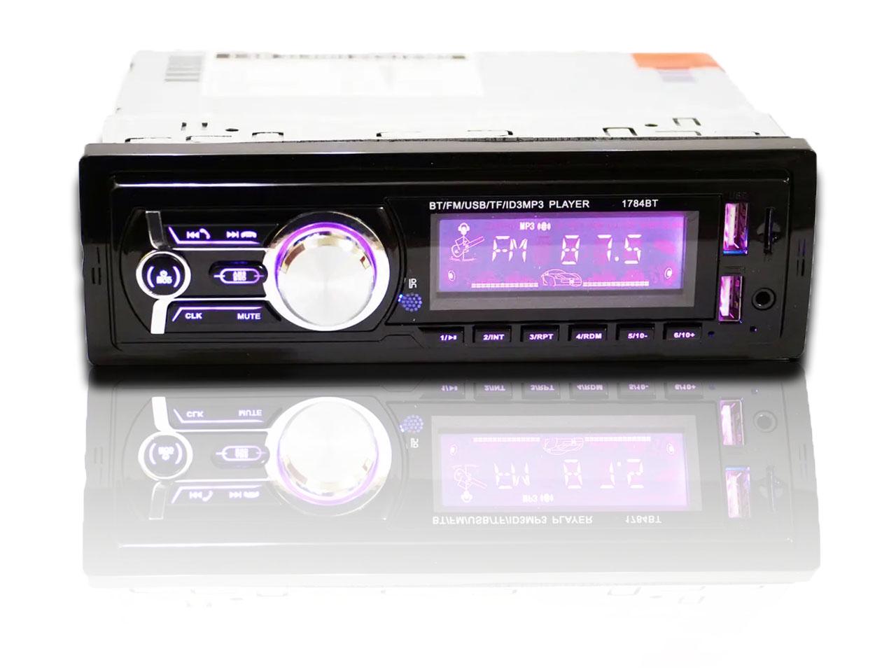 Автомагнитола 1784BT USB Bluetooth RGB SD/AUX/FM 4x50W