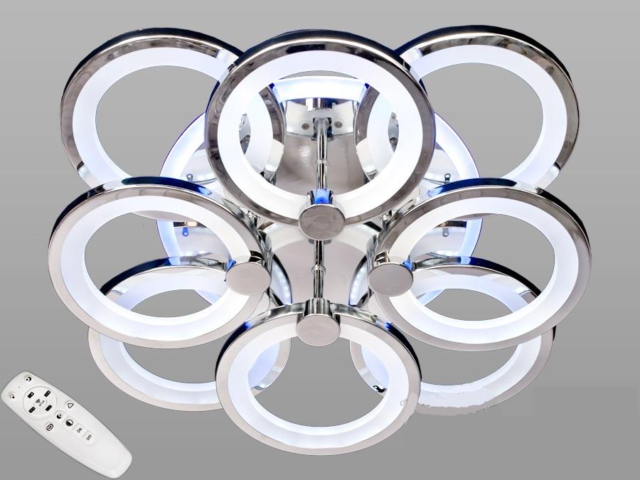 Люстра потолочная Octav с диммером и RGB подсветкой 140 Вт