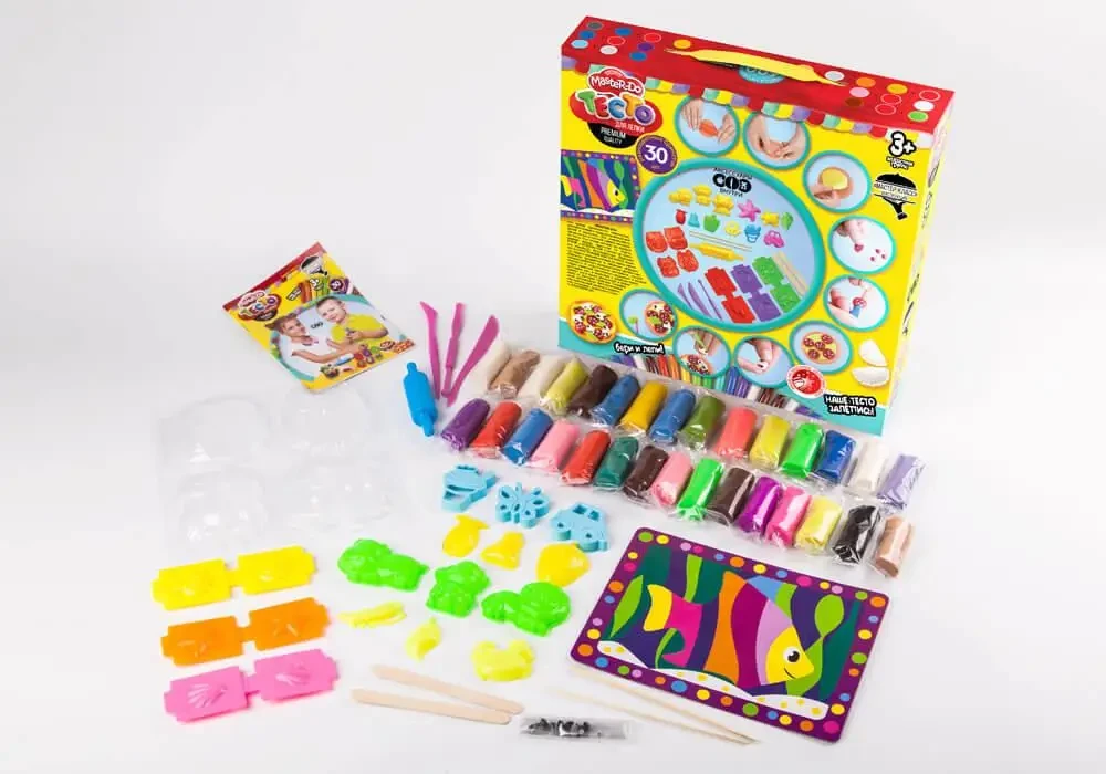 Тісто для ліплення Danko Toys MASTER DO 30 кольорів (TDM-03-06) - фото 2 Тісто для ліплення Danko Toys MASTER DO 30 кольорів (TDM-03-06) - фото 2