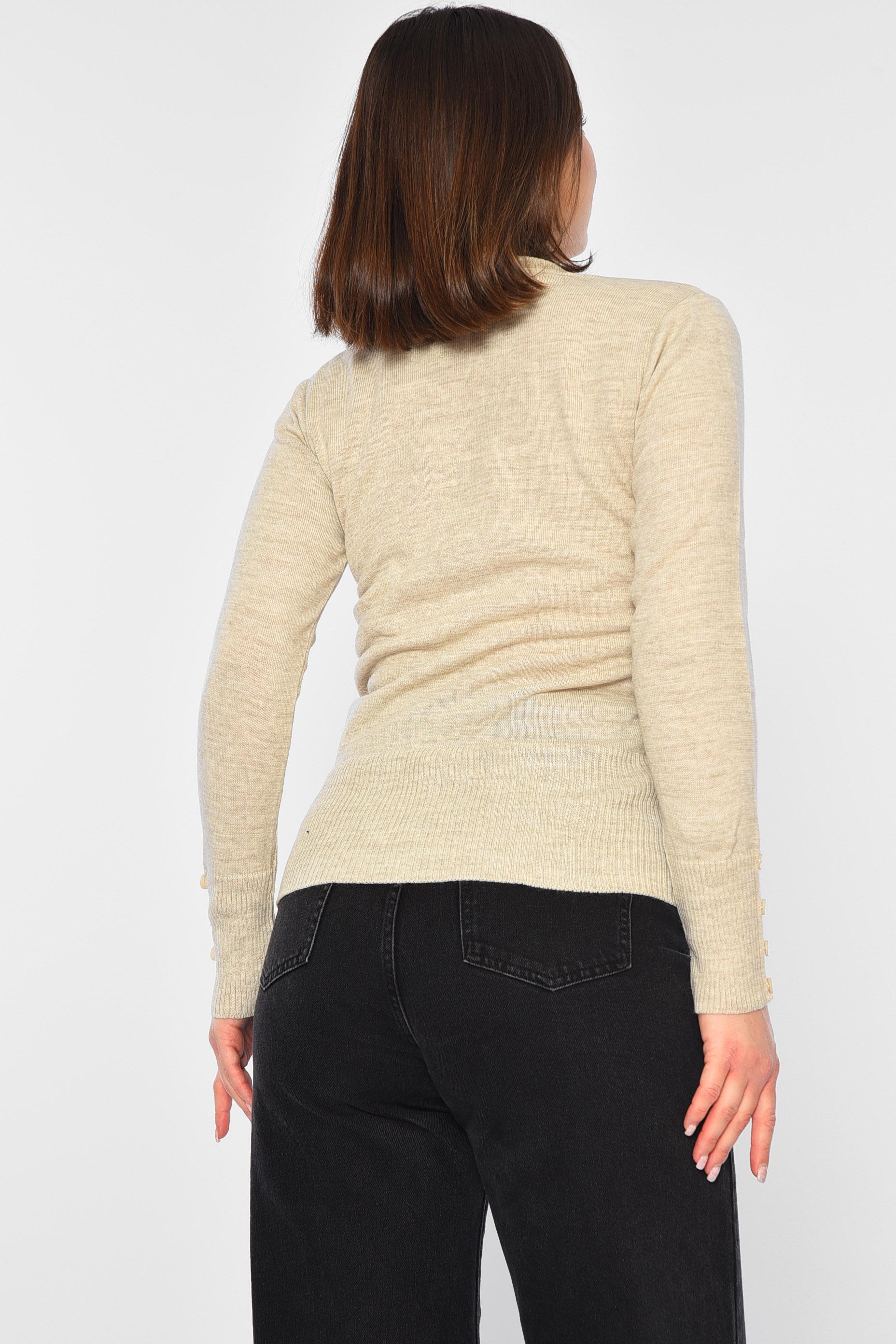 Гольф женский однотонный M-L Серый (187869) - фото 3 Гольф женский однотонный M-L Серый (187869) - фото 3