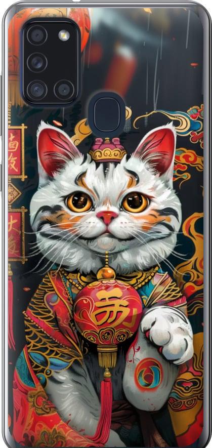 Чехол на Samsung Galaxy A21s A217F China Cat v2 (6135t-1943-42517) Чехол на Samsung Galaxy A21s A217F China Cat v2 (6135t-1943-42517)