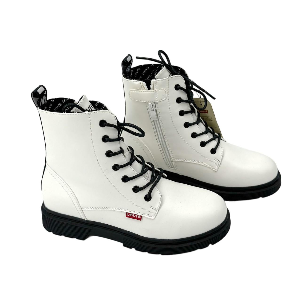 Ботинки LEVI`S VPHI0021S полированная кожа р. 37 Белый (32540013)
