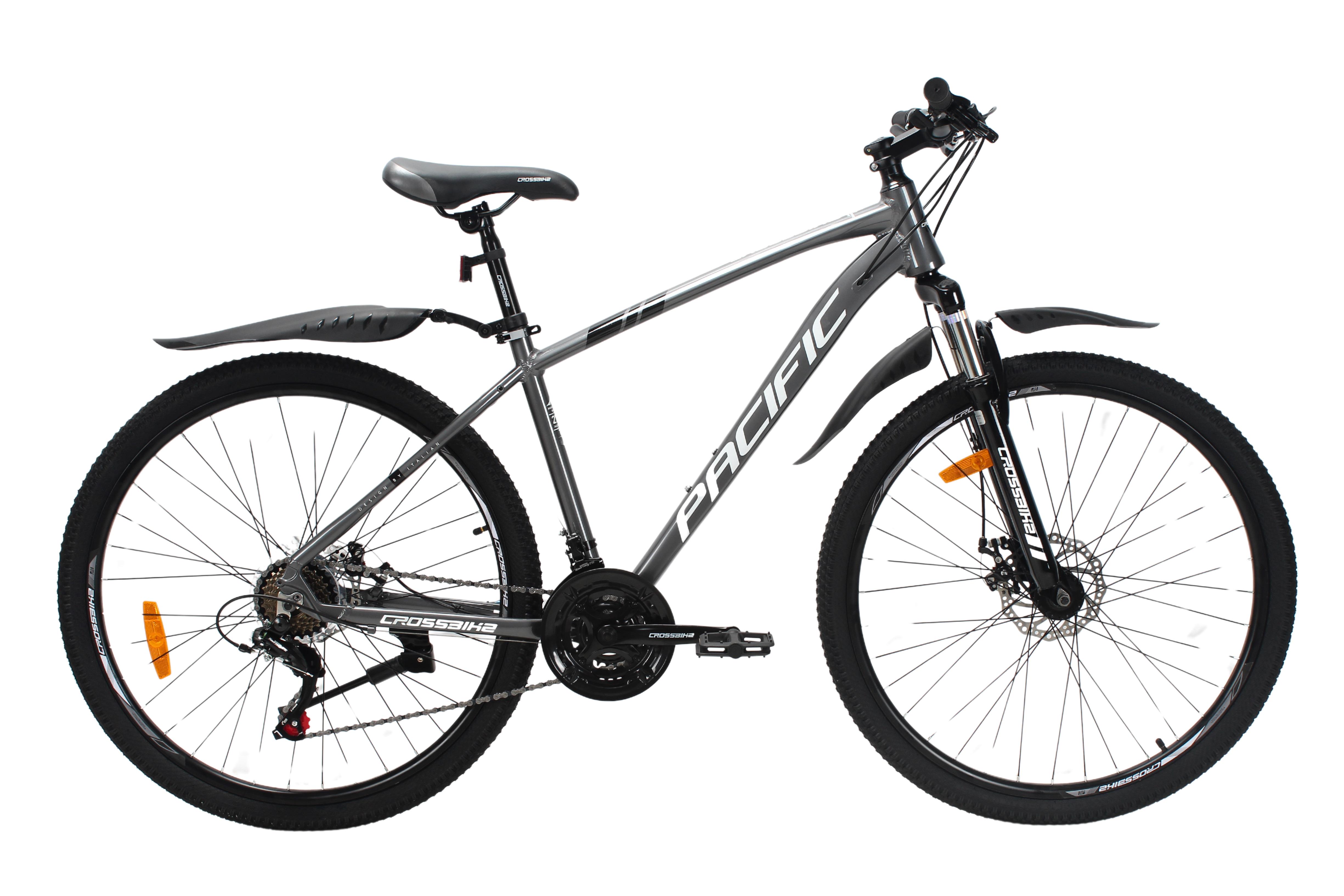 Велосипед Crossbike Pacific 2025 27,5" 17" Серый