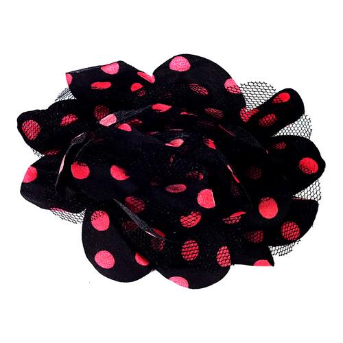 Брошь-заколка-резинка Seta Decor Сильвия 122-250BLK-ML