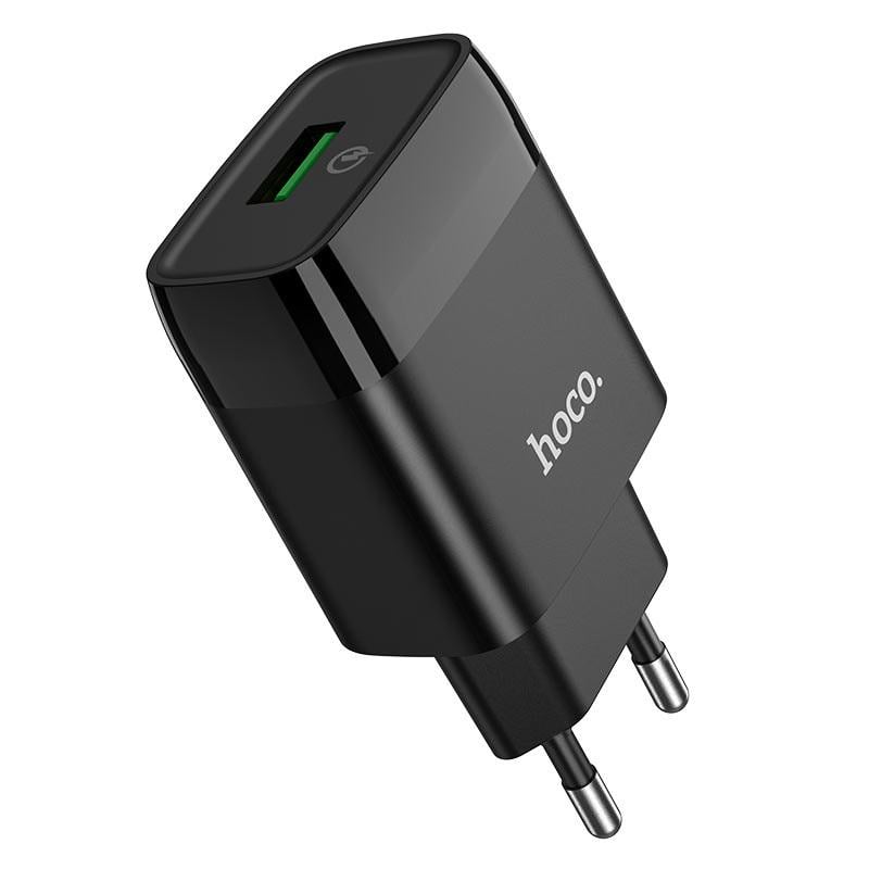 Зарядний пристрій для телефонів Hoco C72Q 18W Black (21143) Зарядний пристрій для телефонів Hoco C72Q 18W Black (21143)