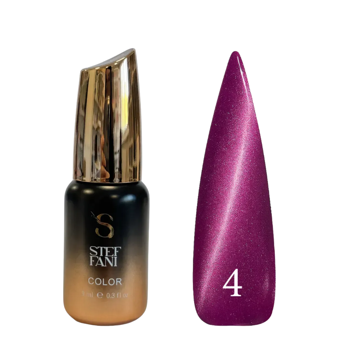 Гель-лак для нігтів Steffani Cat Eye MYSTIC 9 мл 04 Бордовий (13355282)