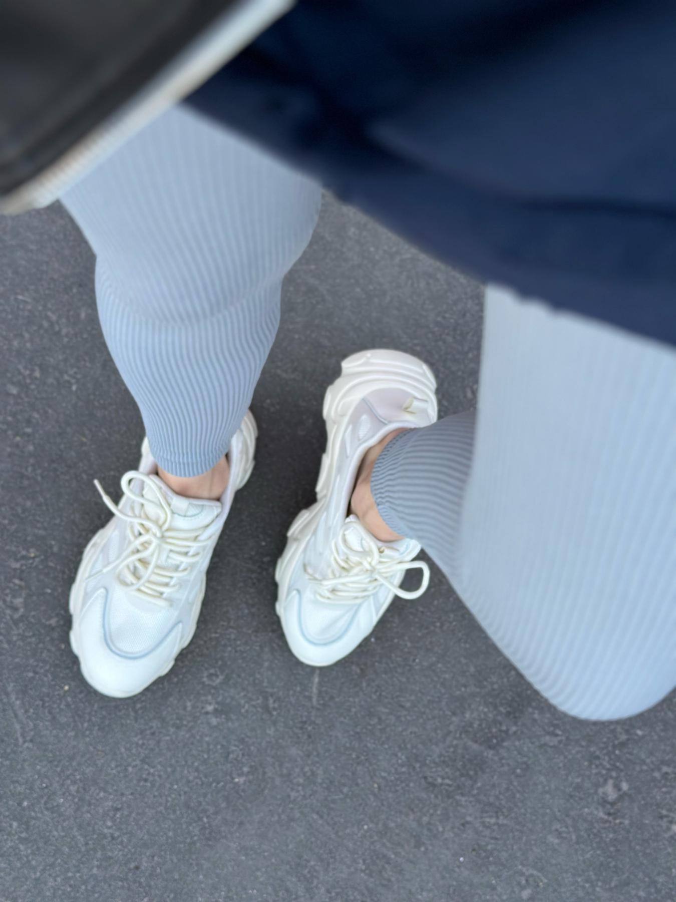 Кроссовки женские натуральная кожа/текстиль р. 38 Молочный (9546507) - фото 3 Кроссовки женские натуральная кожа/текстиль р. 38 Молочный (9546507) - фото 3