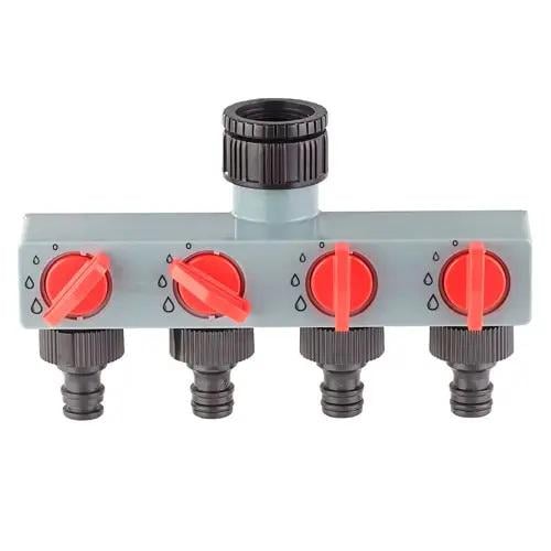 Розподільник поливу Aqualin 27208 4 лінії з кранами 1х3/4" (230a3ae0)