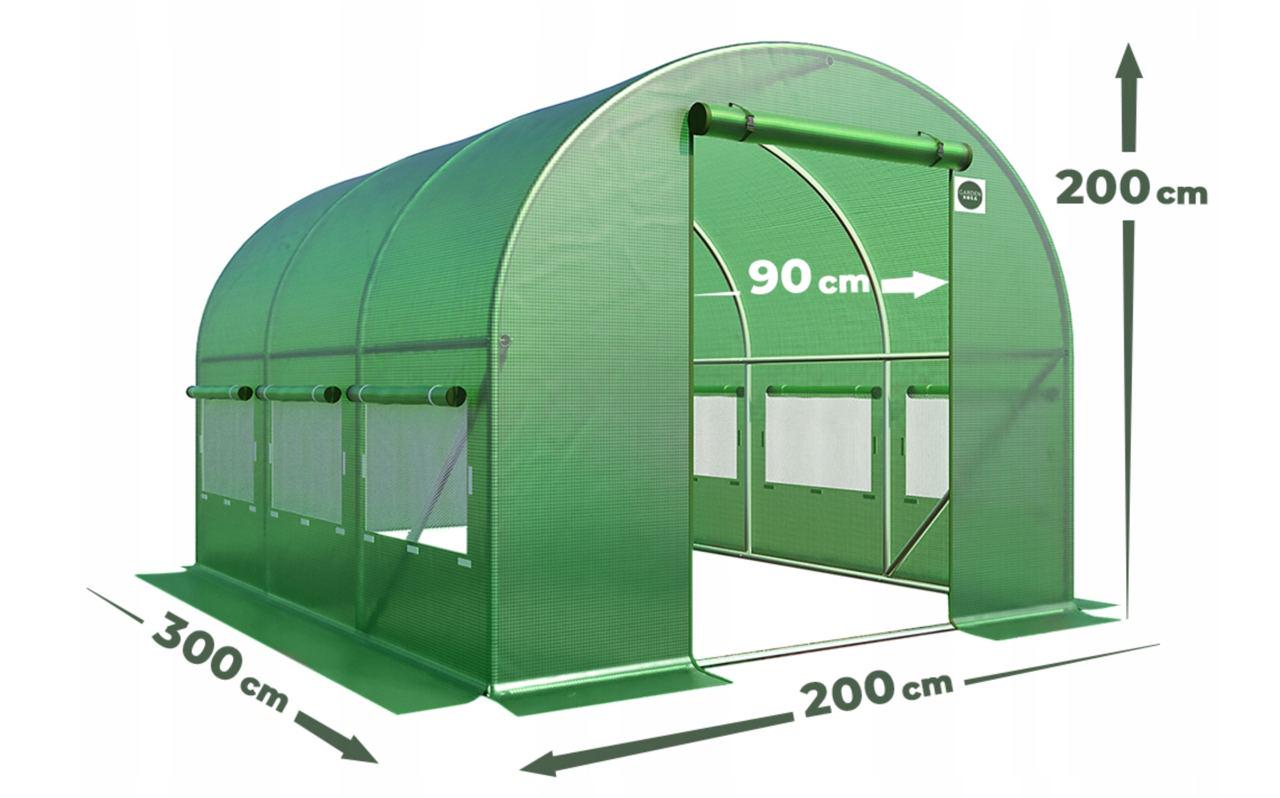 Теплиця парник Garden Line з оцинкованим каркасом та армованою плівкою UV-4 3х2х2 м 6 м2 - фото 5