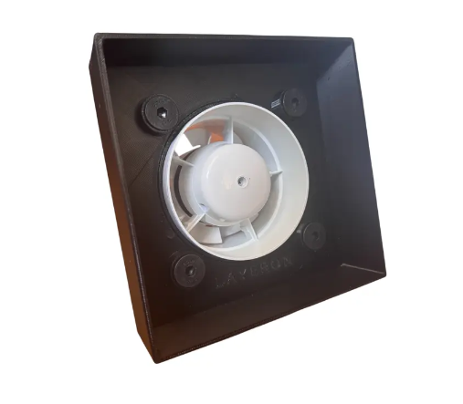 Вентилятор прихованого монтажу Layeron D100 квадратний Вентилятор прихованого монтажу Layeron D100 квадратний
