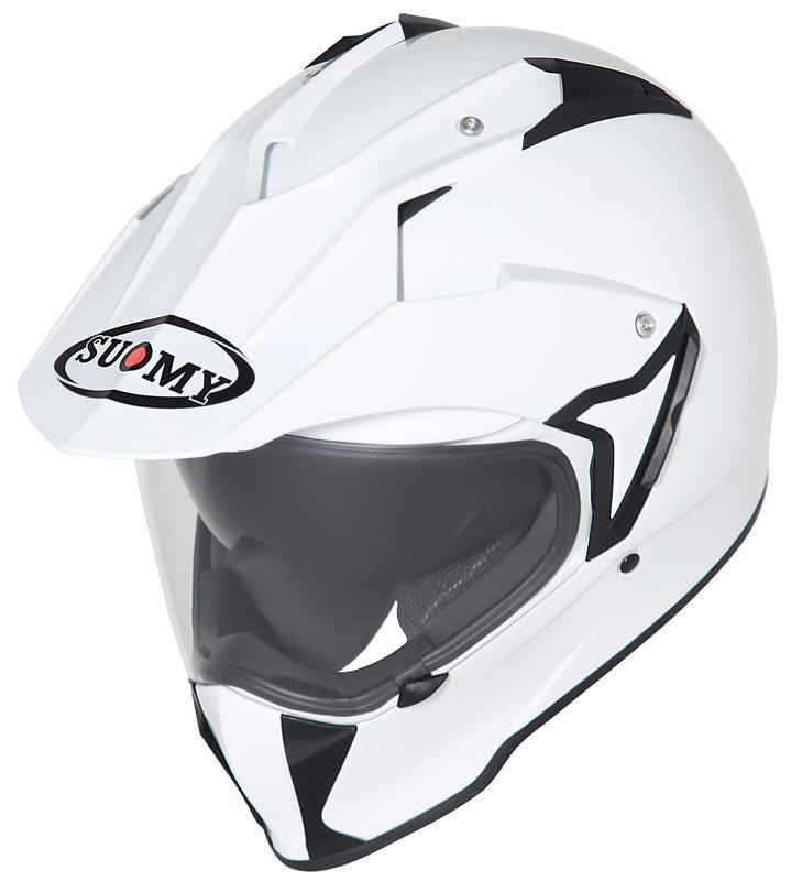 Мотошолом SUOMY Casco Mx Tourer Plain S White