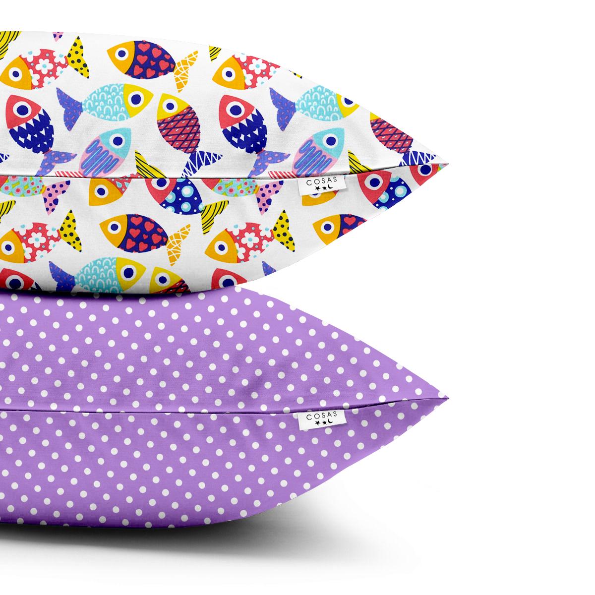 Набор наволочек Cosas Fishes Color Dots Fio 2 шт. 40х60 см (4822052043707)