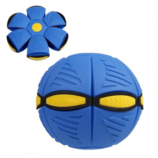 Мяч трансформер летающая тарелка Phlat Ball Blue Plus - фото 3